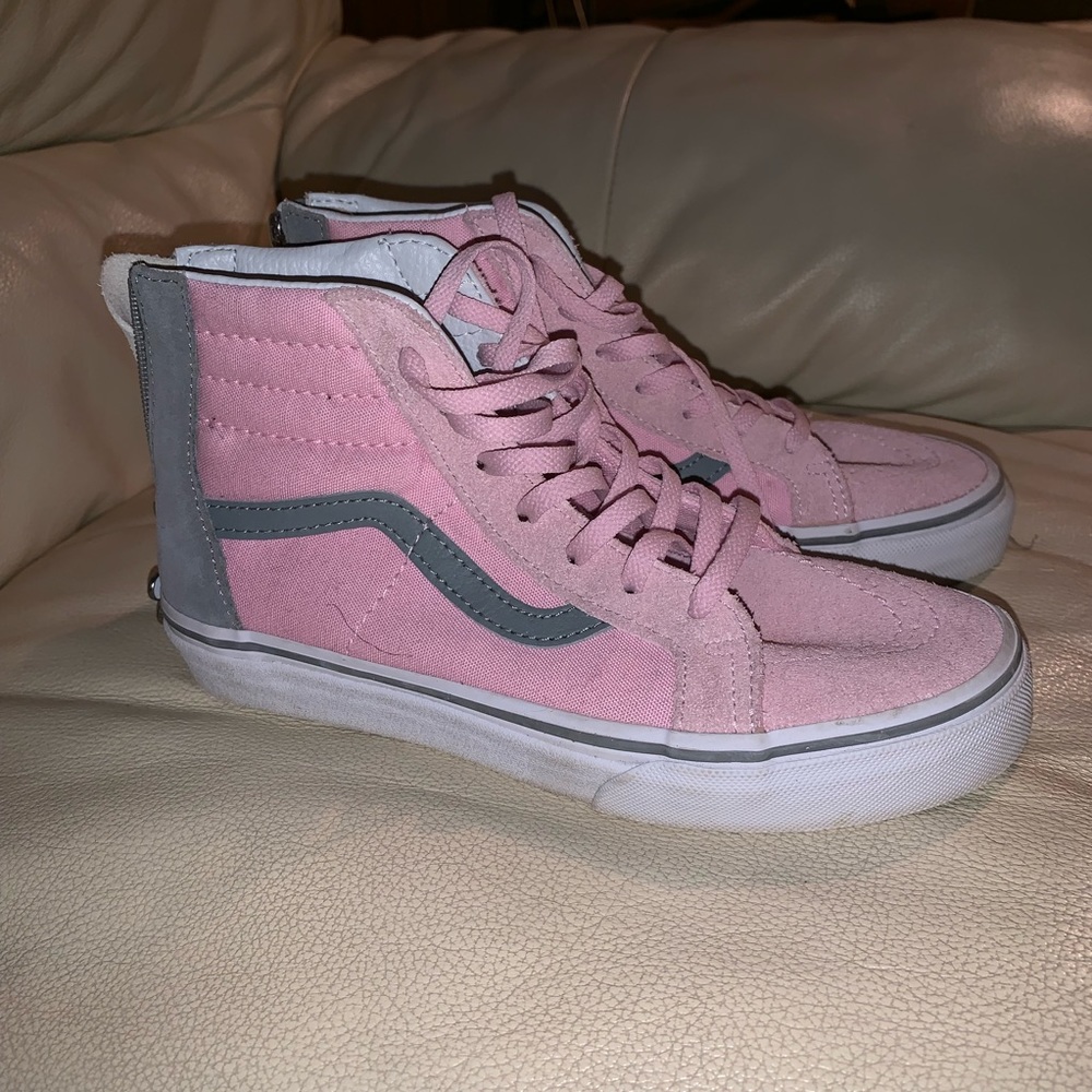 Pink suede vans
